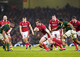 Nick Tompkins in action for Wales v South Africa during 2021 Autumn Internationals