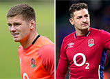 Owen Farrell and Jonny May