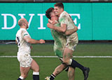 Owen Farrell celebrates scoring in extra time in 2020 Autumn Nations Cup final