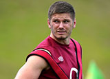 Owen Farrell during England training session