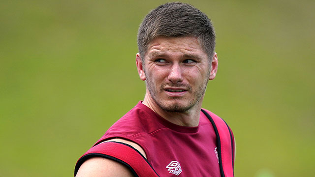 Owen Farrell during England training session