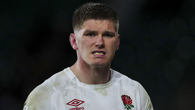 Owen Farrell during England v France match in 2023 Six Nations