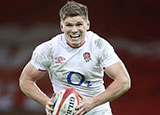 Owen Farrell in action for England during 2021 Six Nations