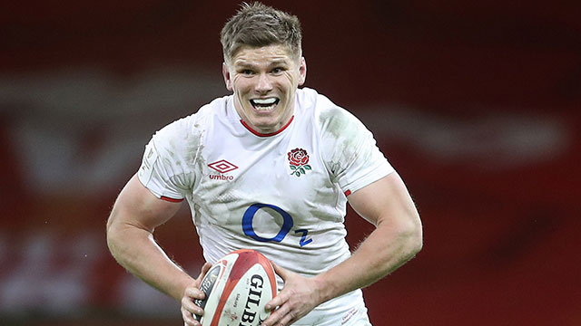 Owen Farrell in action for England during 2021 Six Nations