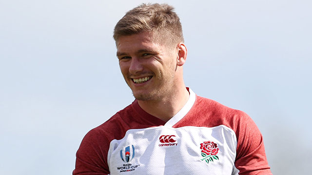 Owen Farrell in training before Australia World Cup quarter final match