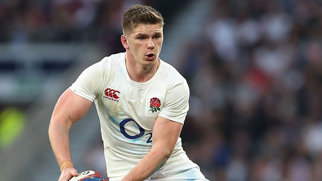 Owen Farrell playing for England