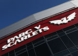 Parc y Scarlets stadium front