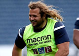 Pierre Schoeman in action for Edinburgh v Ulster