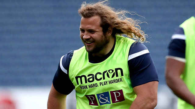 Pierre Schoeman in action for Edinburgh v Ulster