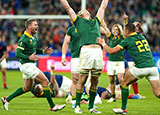 Pieter Steph du Toit celebrates South Africa victory over France in 2023 Rugby World Cup quarter final