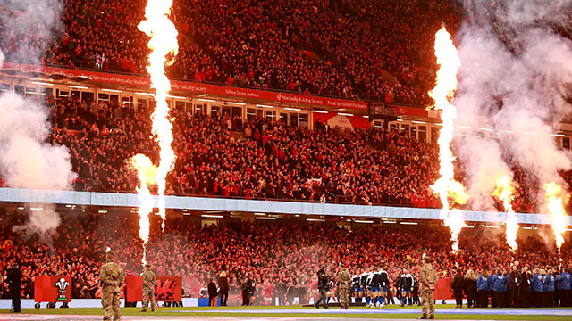 Principality Stadium crowds during Wales v Italy in 2020 Six Nations
