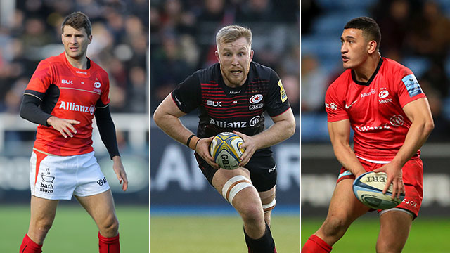 Richard Wigglesworth, Jackson Wray and Manu Vunipola