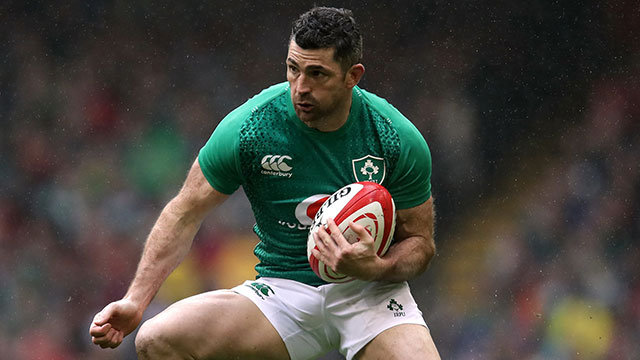 Rob Kearney during the Wales v Ireland match in 2019 Six Nations