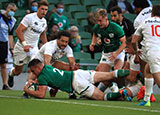 Ronan Kelleher scores a try for Ireland v USA in summer series