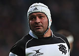 Rory Best in action for the Barbarians v Fiji at Twickenham