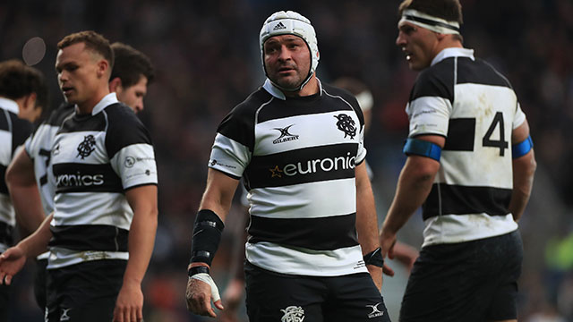 Rory Best in action for the Barbarians v Fiji at Twickenham