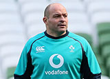 Rory Best in training with Ireland during 2019 Six Nations