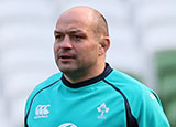 Rory Best in training with Ireland during 2019 Six Nations
