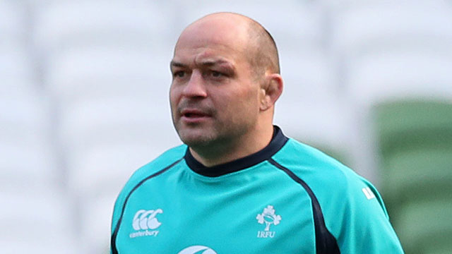 Rory Best in training with Ireland during 2019 Six Nations