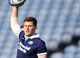Rory Darge at Scotland training session