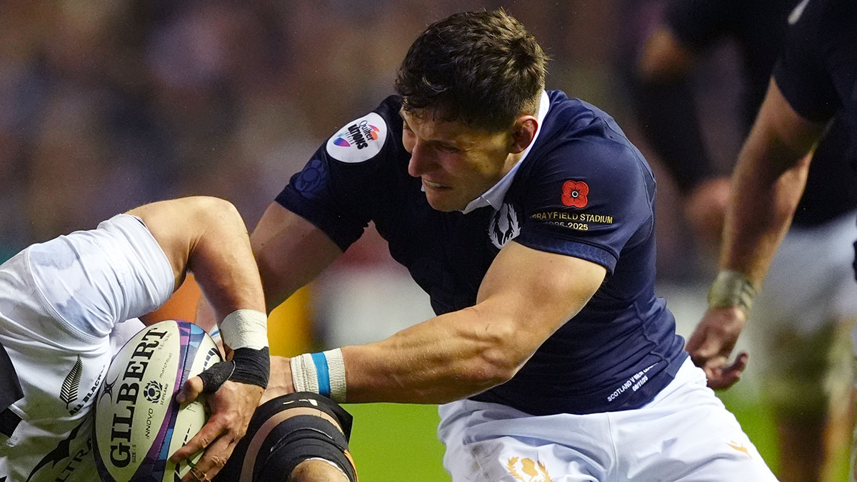 Rory Darge in action for Scotland v New Zealand during 2025 Autumn Internationals