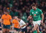 Ross Byrne celebrates a penalty kick for Ireland v Australia in 2022 Autumn Internationals