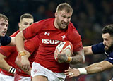 Ross Moriarty in action for Wales v Scotland during 2018 Autumn Internationals