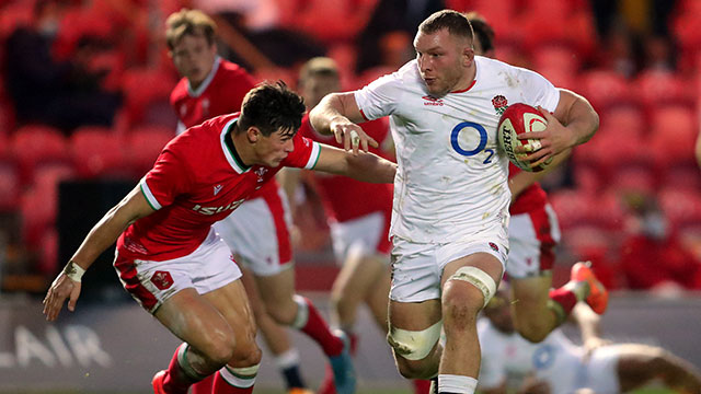 Sam Underhill in action for England against Wales in 2020 Autumn Nations Cup