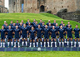 Scotland World Cup squad pose for photo at Linlithgow Palace after announcement