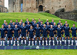 Scotland World Cup squad pose for photo at Linlithgow Palace after announcement