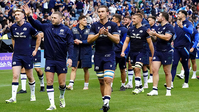 Scotland players after match against Georgia during 2023 summer internationals