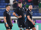 Scotland players leave the field dejected after defeat to Ireland in World Cup