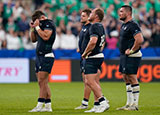 Scotland players look dejected after defeat to Ireland at 2023 Rugby World Cup