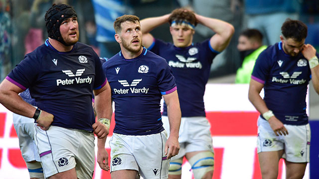 Scotland players react after losing to Argentina in 2022 summer tour