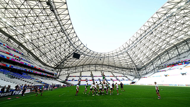 Scotland players train at Stade Velodrome ahead of South Africa match in 2023 Rugby World Cup