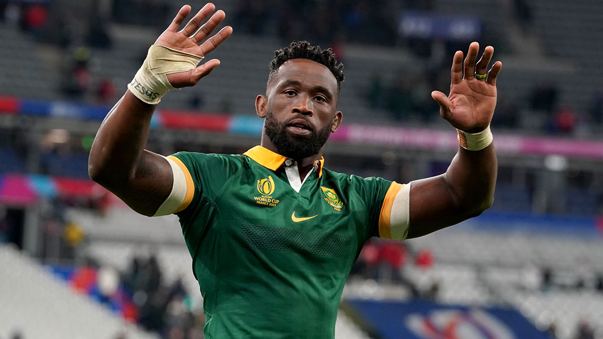 Siya Kolisi after South Africa beat France in 2023 Rugby World Cup quarter final