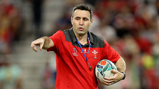 Stephen Jones at Wales v Georgia Rugby World Cup match