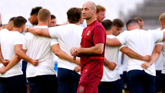 Steve Borthwick at England training before Argentina match in 2023 Rugby World Cup