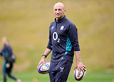 Steve Borthwick at an England training session before 2025 Summer Internationals
