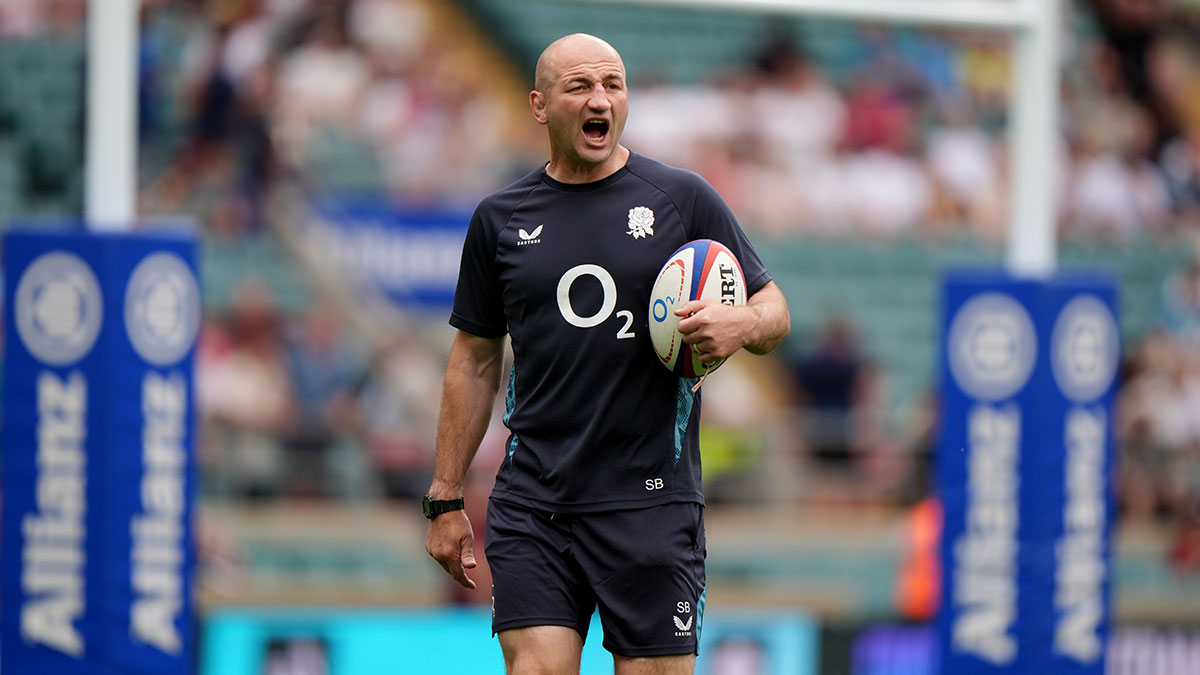 Steve Borthwick at the England XV v France XV match before 2025 summer tour