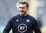 Stuart Hogg before the Scotland v France match in 2020 autumn internationals