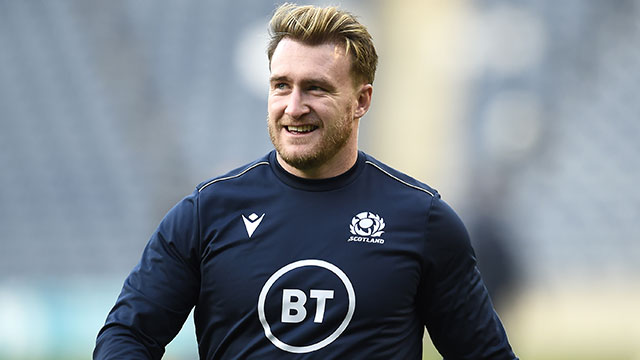 Stuart Hogg before the Scotland v France match in 2020 autumn internationals