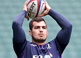 Stuart McInally in training with Scotland