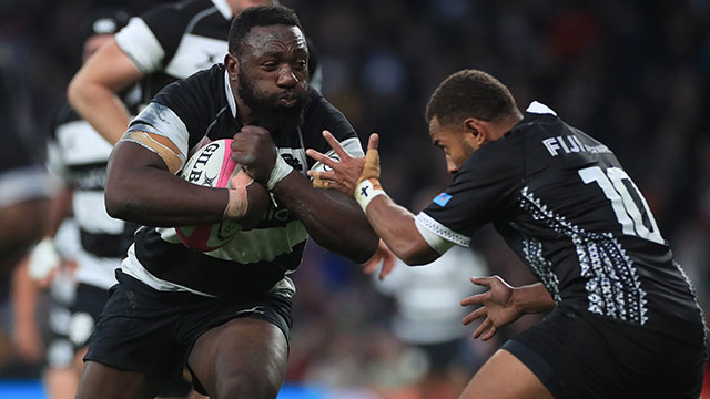 Tendai Mtawarira in action for Barbarians v Fiji