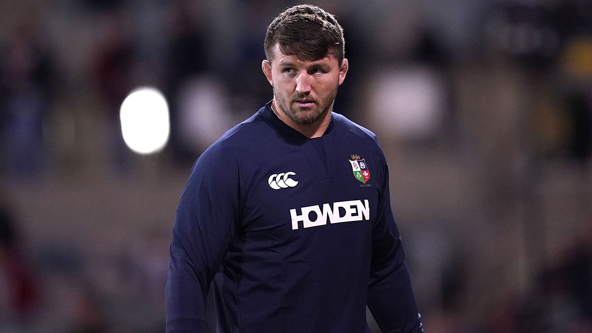 Tom Curry at training session during 2025 Lions tour