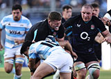 Tom Willis in action for England against Argentina during second Test of 2025 summer tour