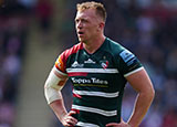 Tommy Reffell playing for Leicester during the Gallagher Premiership match