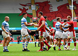 Wales and Argentina players after first match in summer series