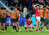 Wales and Australia players after the 1st Test in 2024 summer tour