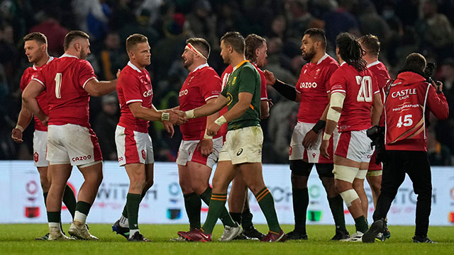 Wales celebrate victory in 2nd Test of 2022 summer tour